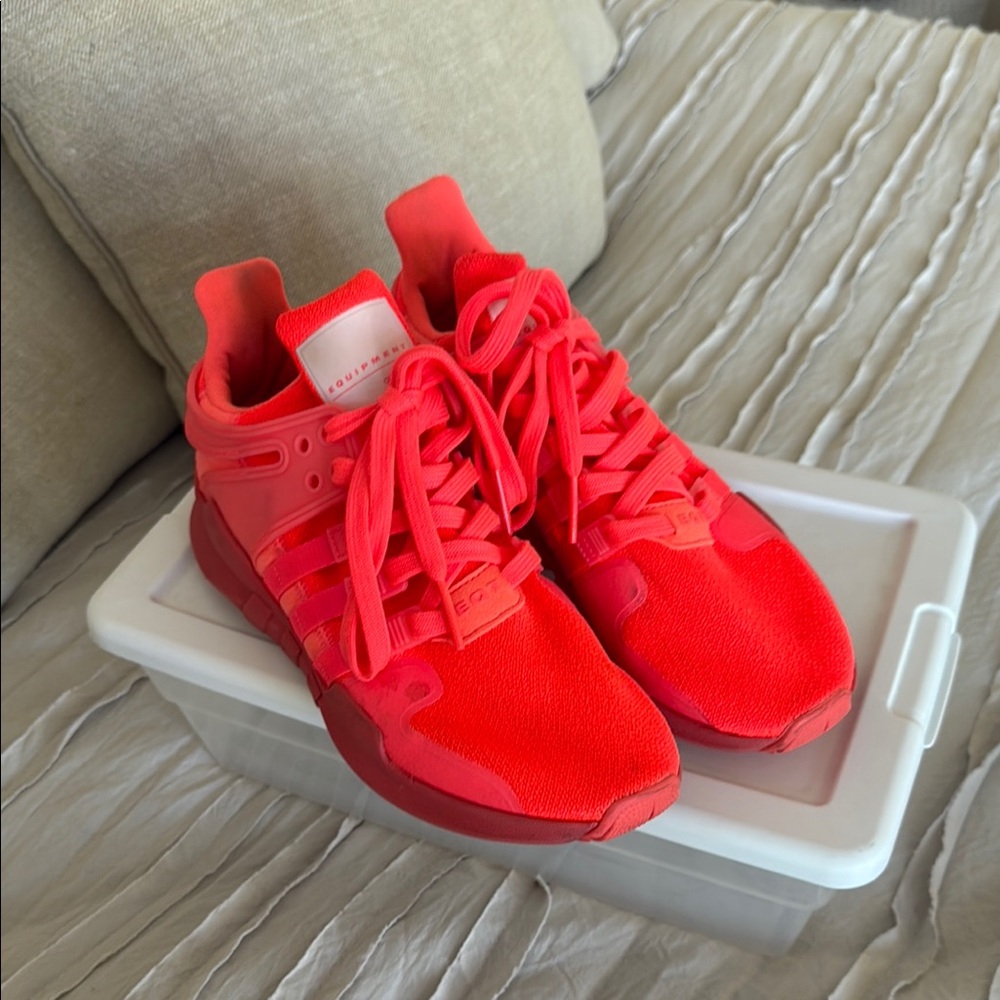 ADIDAS Women's EQT Support ADV Casual Athletic Sneakers/bright coral